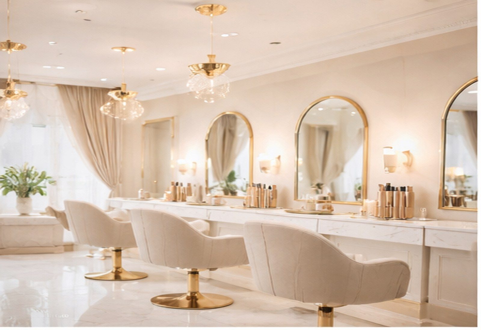 Luxury salon interior